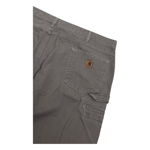 CARHARTT Loose Fit Brown Casual Work Baggy Khaki Pants Mens 42x32 - Picture 3 of 7